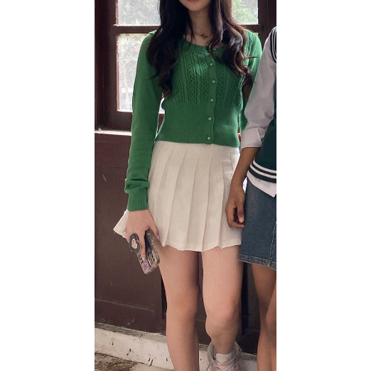 preloved cardigan crop h&m / top lengan panjang rajut