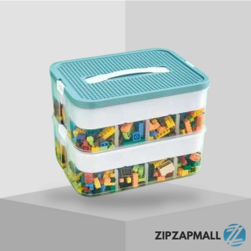 Kotak Penyimpanan Balok LEGO Stackable Storage Container/Kotak Penyimpanan Mainan Anak