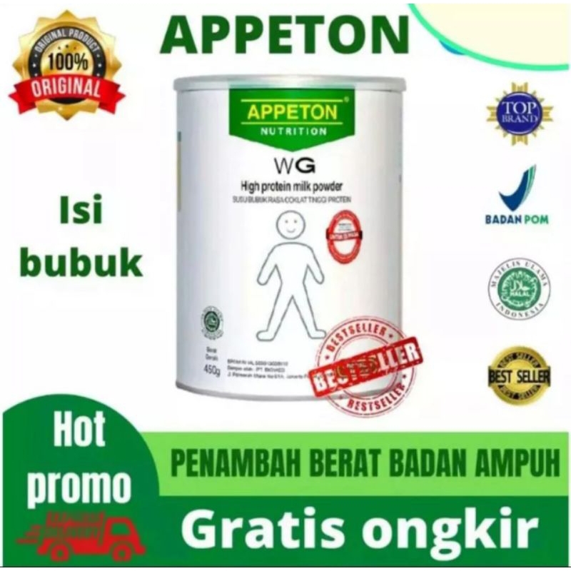SUSU APPETON PENGGEMUK BADAN TERBAIK + PENGGEMUK BADA ANAK - ANAK DANN DEWASA PRIA DAN WANITA - SUSU
