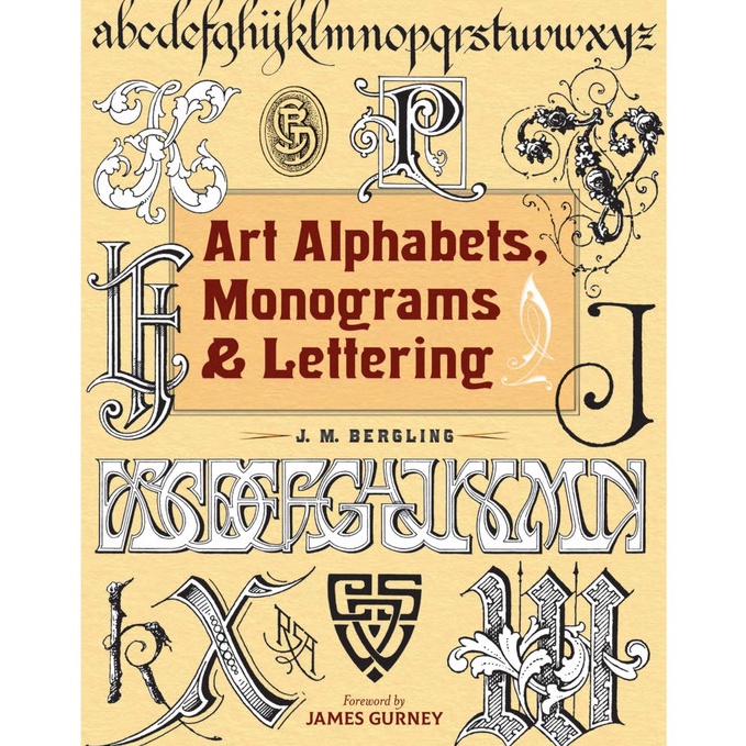 

KODE L15V Buku Cetak Art Alphabets Monograms and Lettering