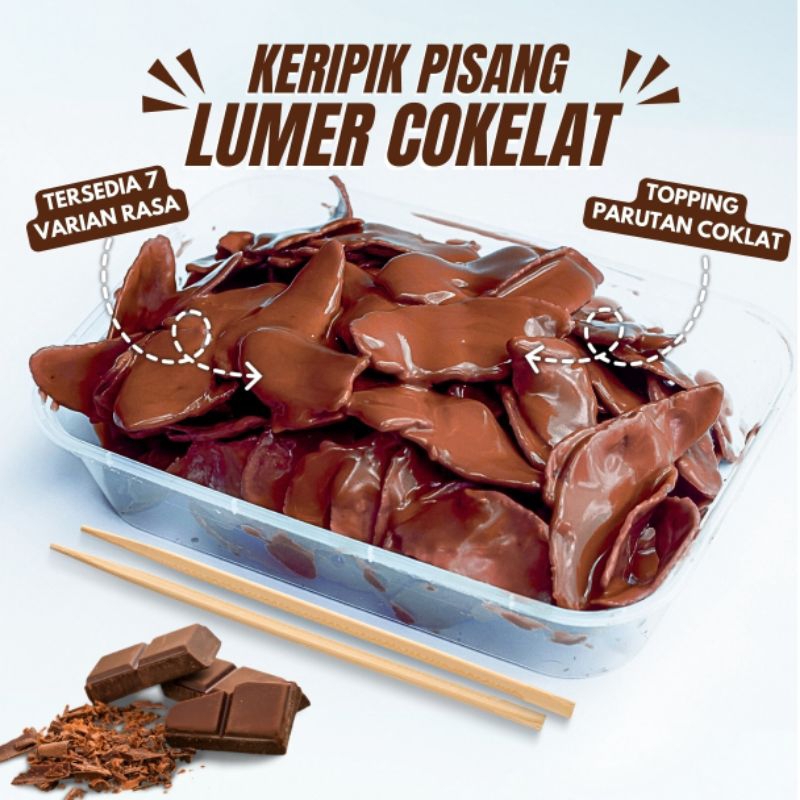 

Keripik Pisang Cokelat Lumer 300 Gram, Keripik Pisang Cokelat Lumer