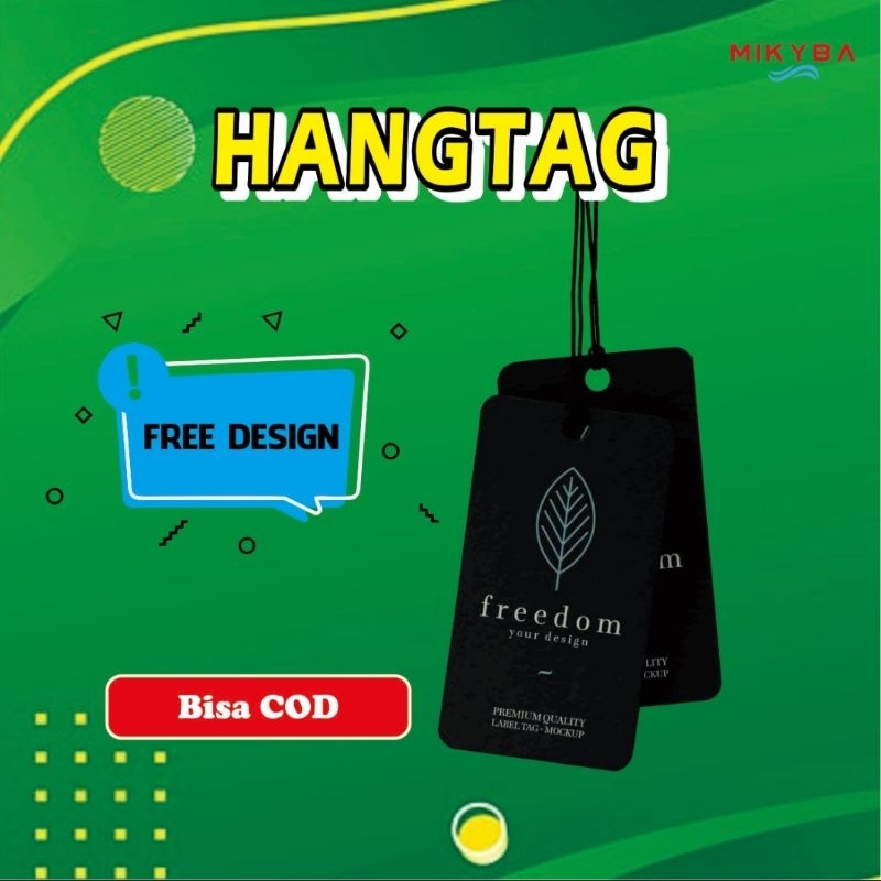 

Label Hang tag baju custome FREE DESAIN 1 HARI JADI tebal 260gsm