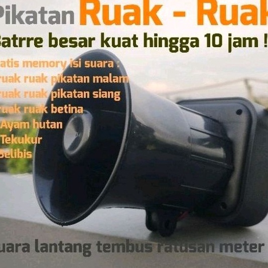 Speaker pikatan ruak ruak pikat ayam hutan tekukur burung pemburu