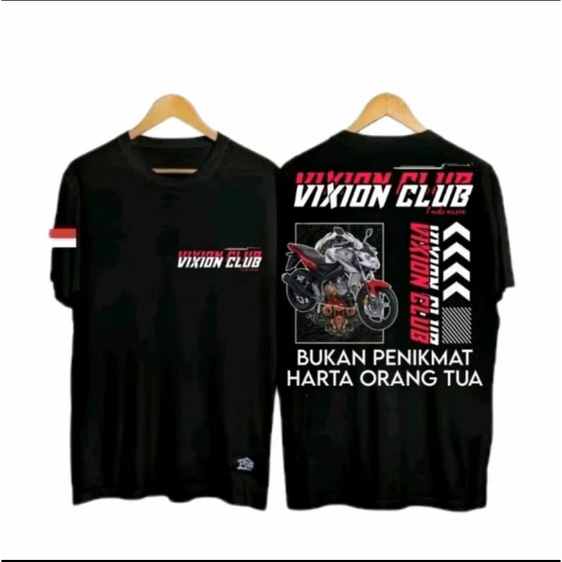 KAOS MOTOR VIXION CLUB INDONESIA MOTIF KOTAK