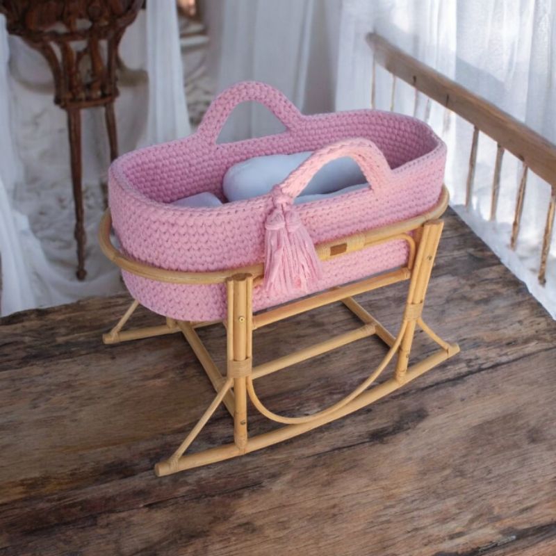 MARINA Keranjang bayi / Keranjang rajut / Baby newborn/ Keranjang baju bayi/Keranjang rotan/Standing