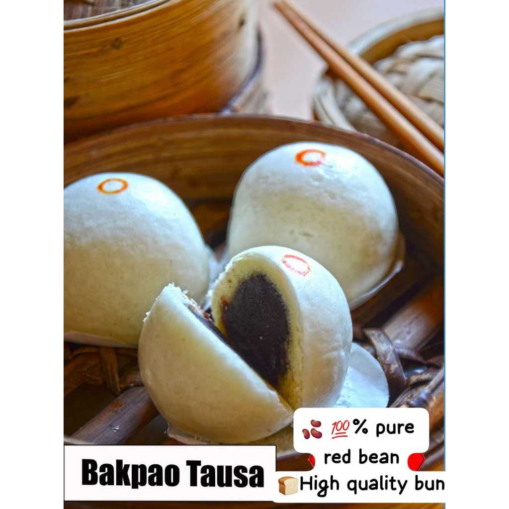 

BAKPAO PREMIUM TAOSA / TAUSA - ISI KUMBU /KACANG MERAH Frozen Food Beku Cemilan Makanan Olahan Enak