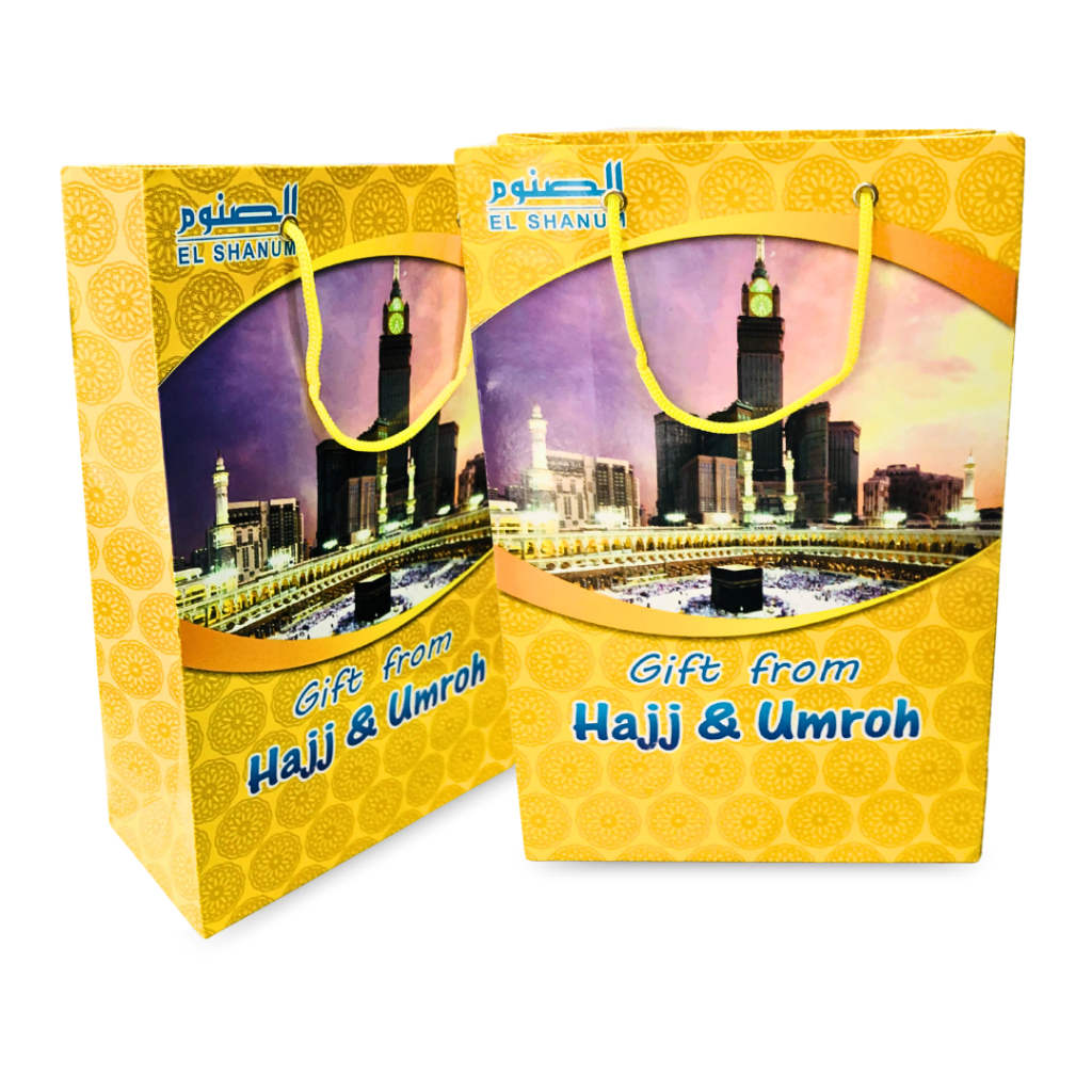 

Paper Bag Sedang per 20 pcs Ukuran 20x10x30 / Souvenir Haji dan Umroh / Tas Oleh oleh Haji Umroh