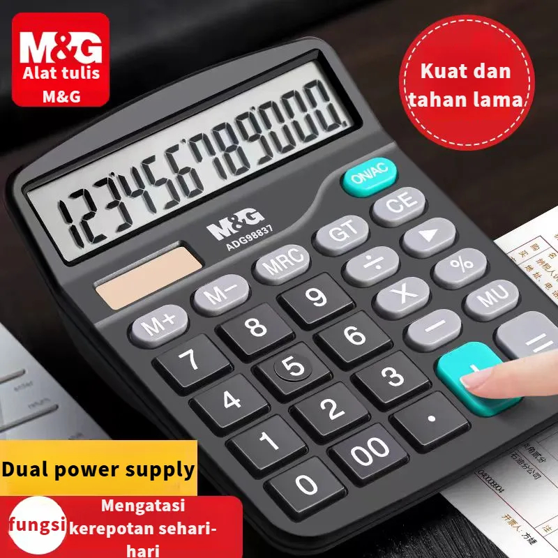 

Kalkulator Chenguang untuk keperluan kantor, khusus untuk akuntan. Kalkulator tenaga surya untuk pelajar. Dengan suara. Cocok untuk keuangan universitas. Ukuran kecil, portabel, dengan dual power supply. Alat hitung.