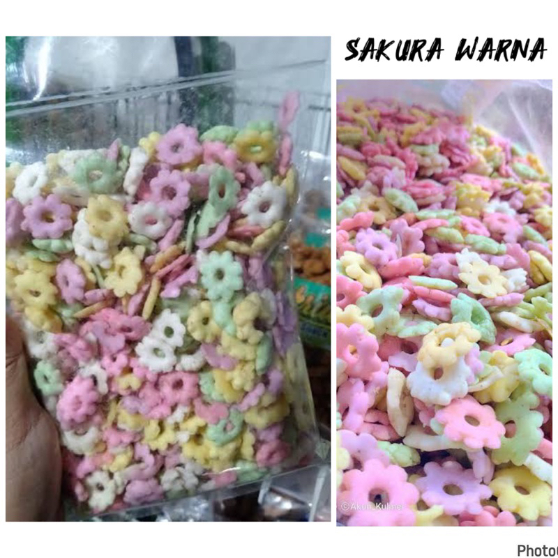 

SNACK Sakura warna ajisan 10rban