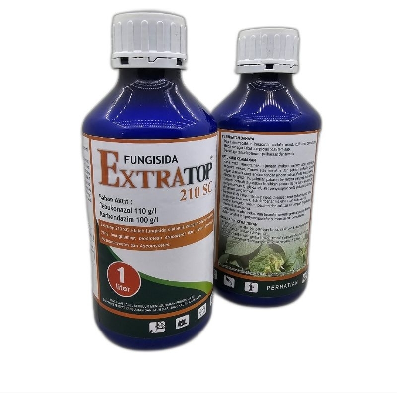 FUNGISIDA EXTRATOP 210SC 1LITER extra top bahan aktif Tebukonazol + Karbendazim