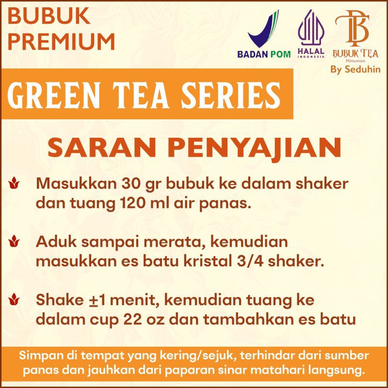 

RB Bubuk Minuman Green Lemon Teh Premium 1kg Teh Hijau