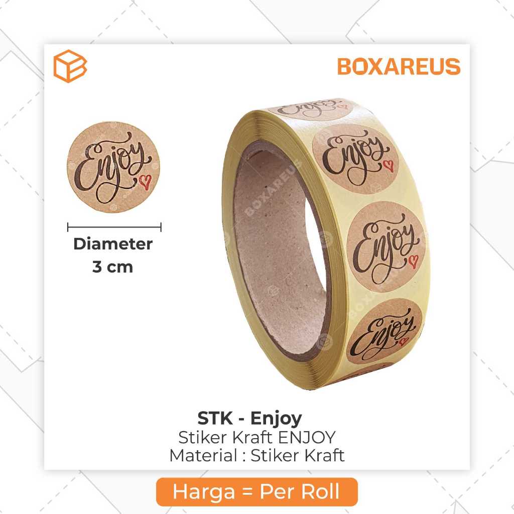 

Stiker Kraft Enjoy | Sticker Label Seal Dekor STK-ENJOY