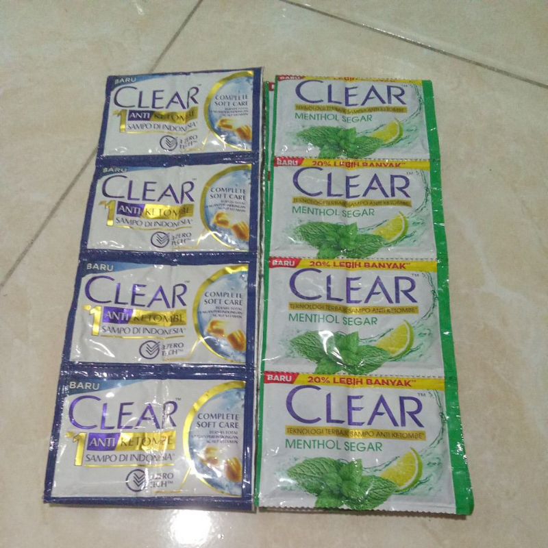 clear sampo Anti ketombe renceng