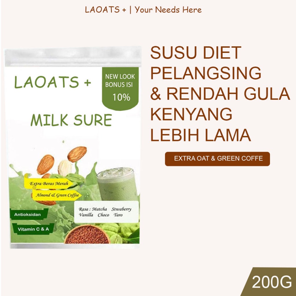 

Susu Diet Pengganti Makan Susu Diet Slim Susu Penurun Berat Badan Susu Pengganti Makan Pelangsing Laoats Strawberry Slim (200g)