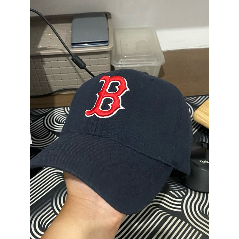 MLB Korea Boston Red Sox Cap Navy Topi Original