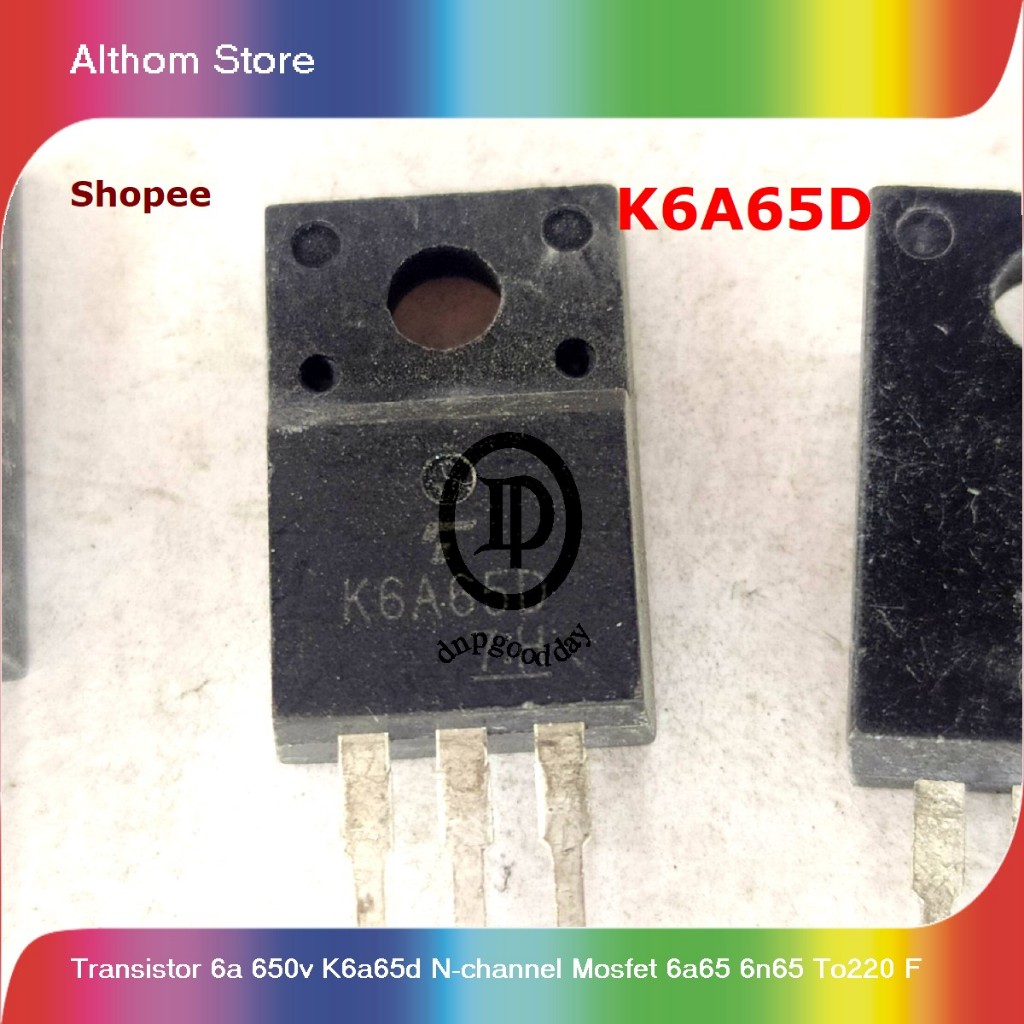 transistor 6a 650v k6a65d n-channel mosfet 6a65 6n65 to220 f