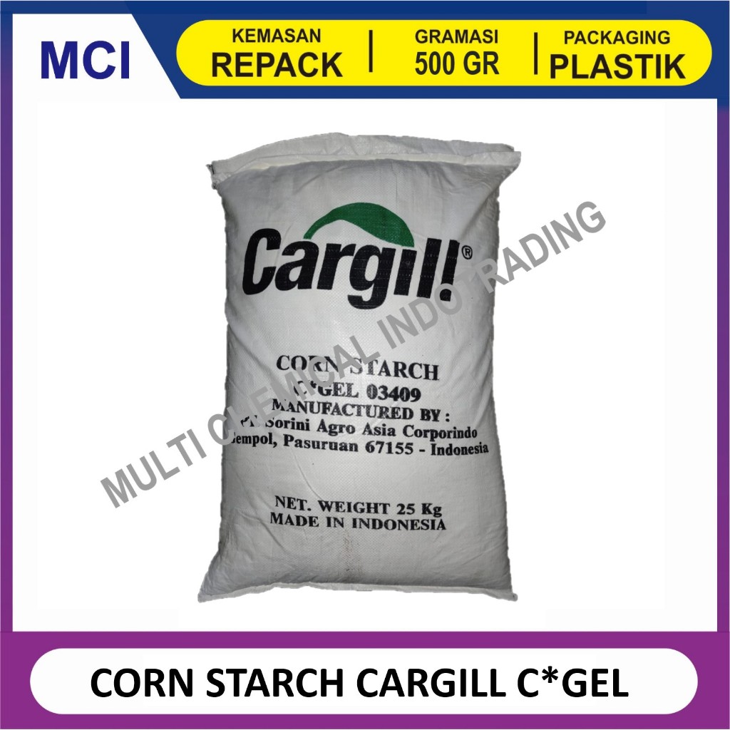 

CORN STARCH CARGILL C*GEL TEPUNG MAIZENA CARGILL - REPACK 500 GR