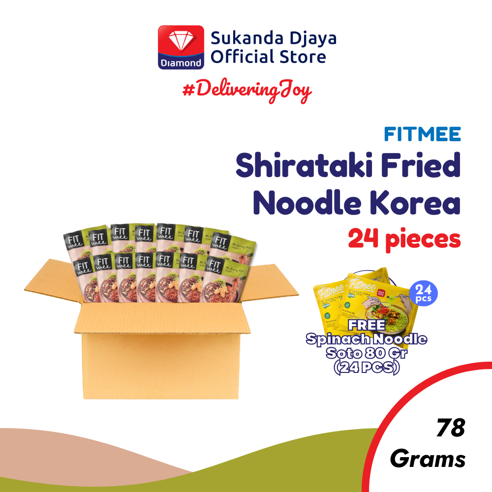 

Fitmee Mie Instan Shirataki Goreng Korea 24 Pcs FREE Bayam Soto 24 Pcs