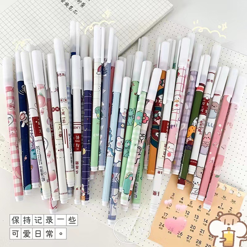 

Pulpen Gel 0.5mm Pena Bisa Dihapus Bolpoin Gel Erasable Magic Pen Estetik Anak Sekolah Ballpoint Bolpen Karakter Tinta Viral