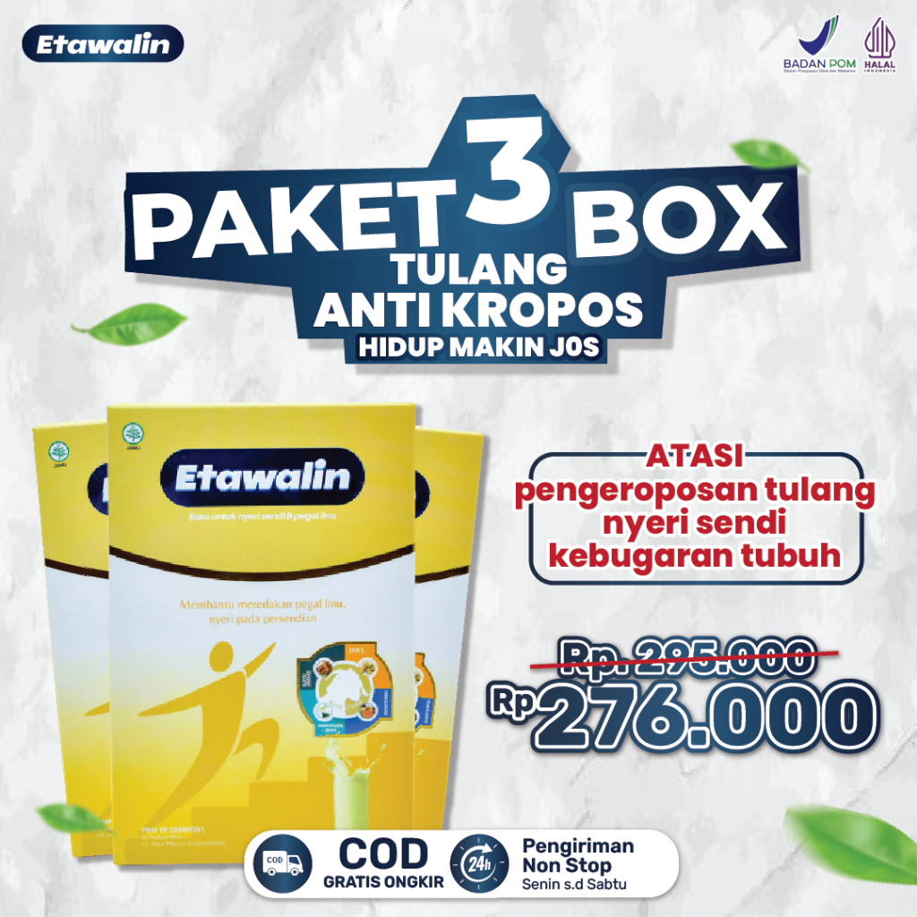 

- Susu Kambing Etawa Bubuk Original 100% Mmebantu Atasi Pengeroposan Tulang dan Sendi serta menjaga kebugaran tubuh