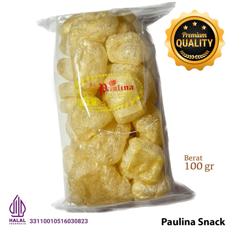 

Paulina Snack Krupuk Rambak / Krupuk Kulit Sapi Gurih