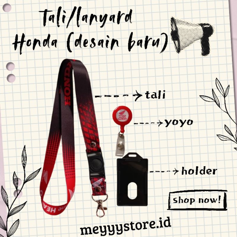 

Tali Id Card / Lanyard HONDA ONE HEART [Terbaru] Termurahhh!! Ready Stok!!!