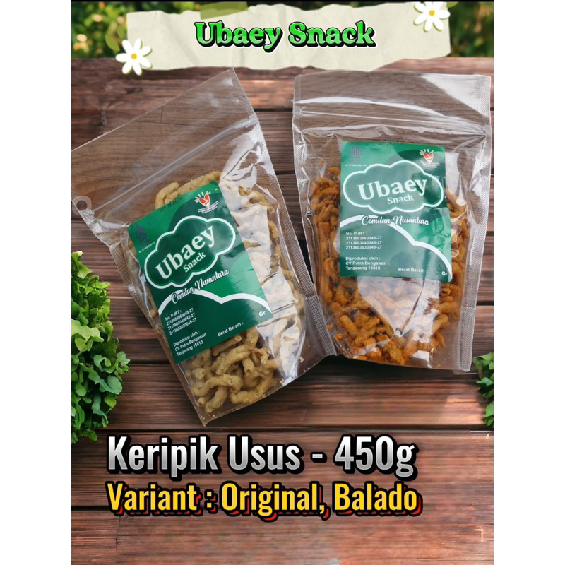 

Keripik Usus Ubaey Snack 450gr