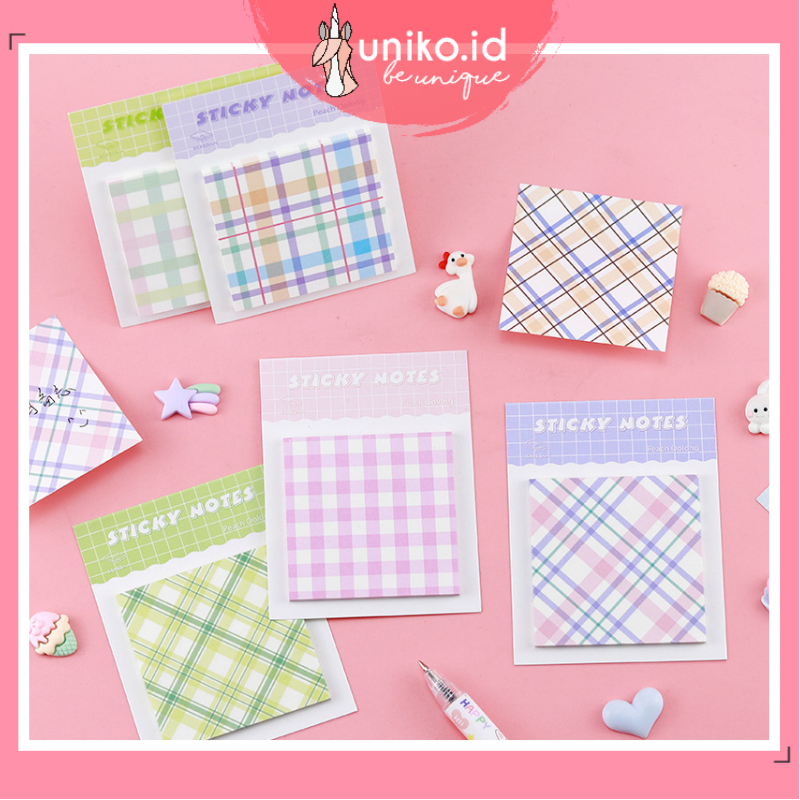 

UNIKO.ID - STICKY NOTE MEMO TEMPEL MOTIF SIMPEL ESTETIK