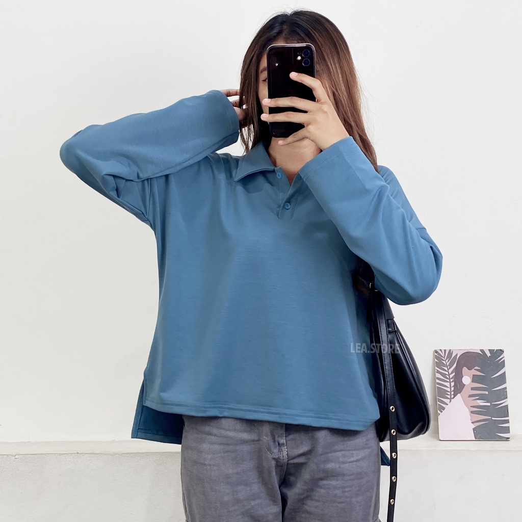 YASMIN POLO SHIRT / KAOS POLO OVERSIZE / LEA STORE