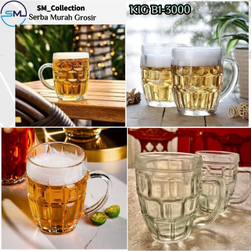Gelas Bening/Cangkir Kaca/Wadah Es teh/Gelas KIG B1-3000