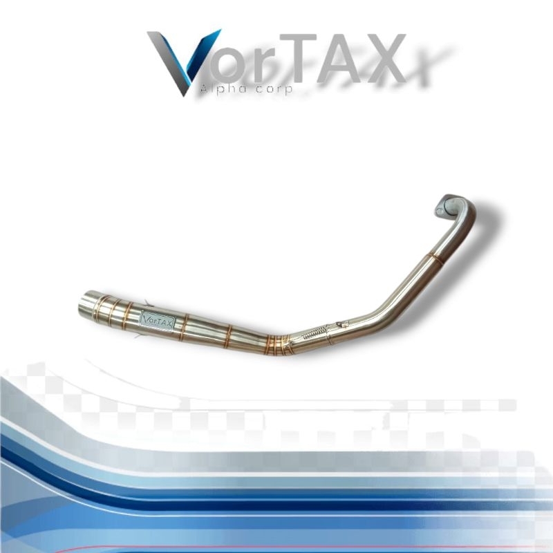 vorTAX exhaust pipa leher mx king step standar inlet 50