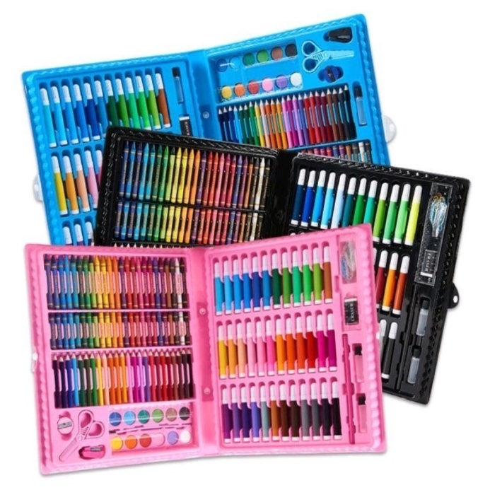 

KODE N32X crayon set 15pcs anak cat air mewarnai anak set gambar anak mengganbar anak pensil warna set