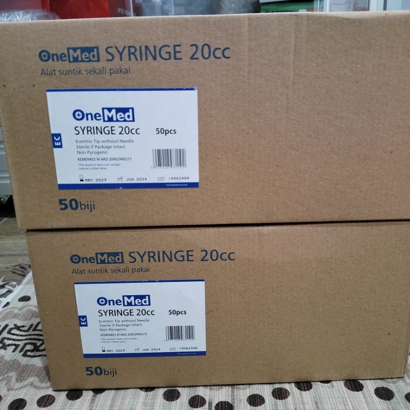 Spuit 20cc Onemed / Suntikan 20cc onemed perbox isi 50pcs