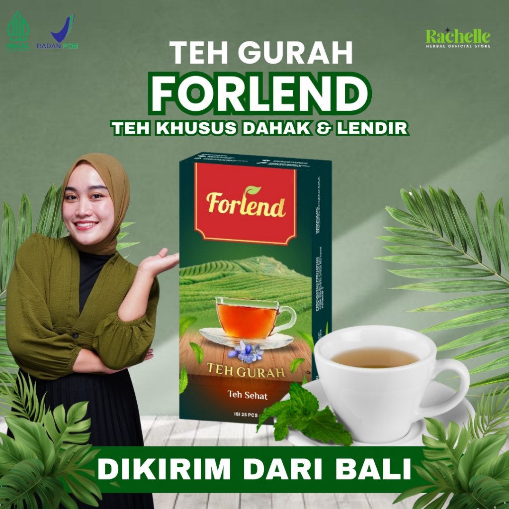 

Forlend - Teh Gurah - Teh Kesehatan Ampuh Hancurkan Dahak dan Lendir, Atasi Sinus, Asma, batuk dan Pilek BPOM HALAL