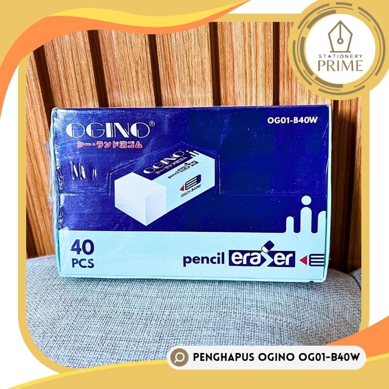 

Penghapus Ogino Putih Kecil OG01-B40W (Isi 40 pcs)