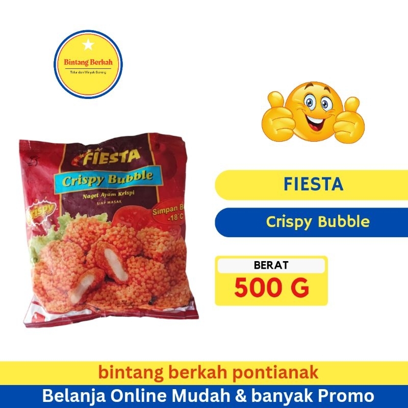 

Fiesta Crispy Bubble Nugget 500 gr Nugget Ayam Krispi Fiesta