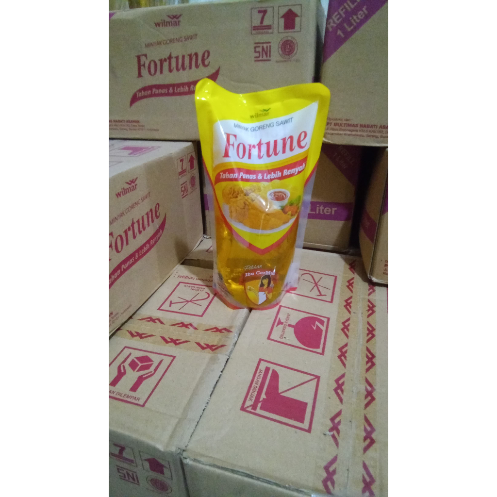 

Minyak Goreng Fortune 1 liter isi 12 pouch perdus