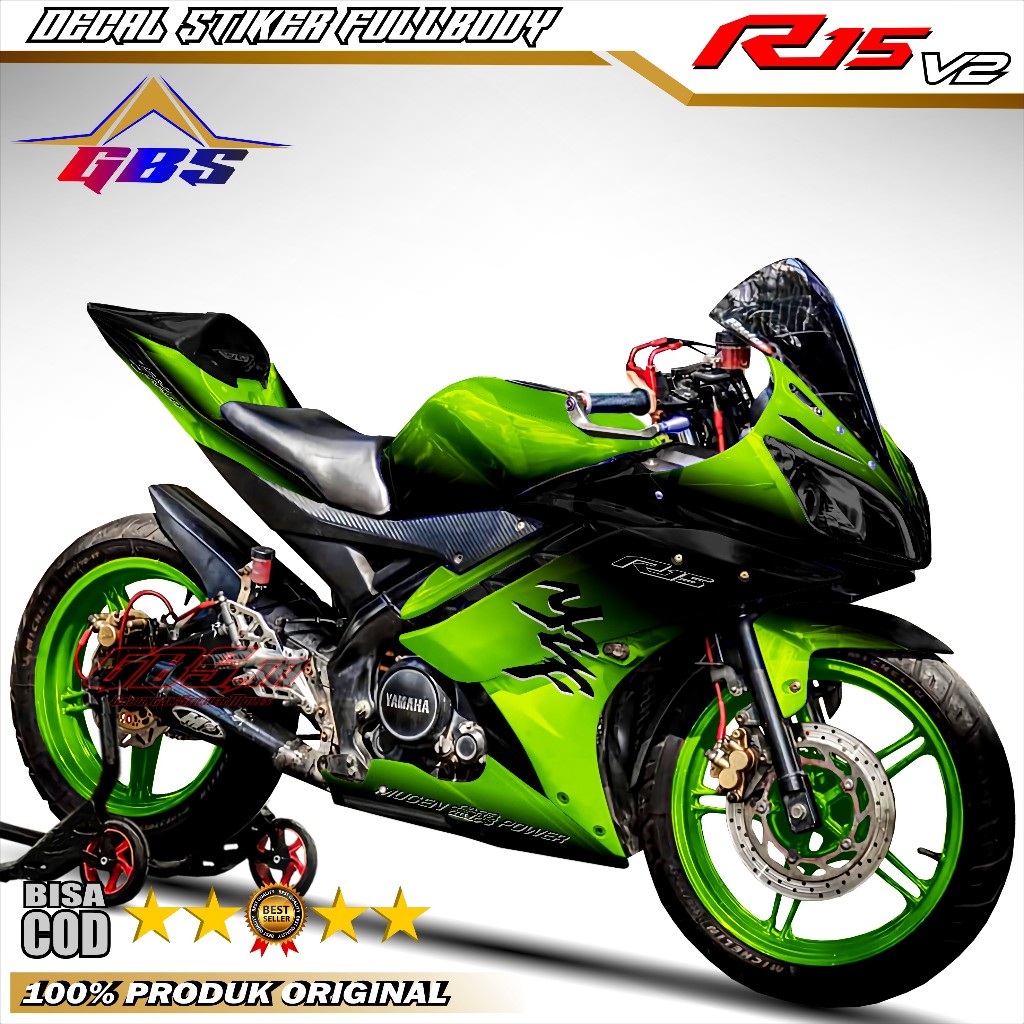 TERBARU Decal R15 V2 Full Body Stiker R15 V2 Full Body Dekal R15 V2 2 Warna Racing Variasi Stiker R1