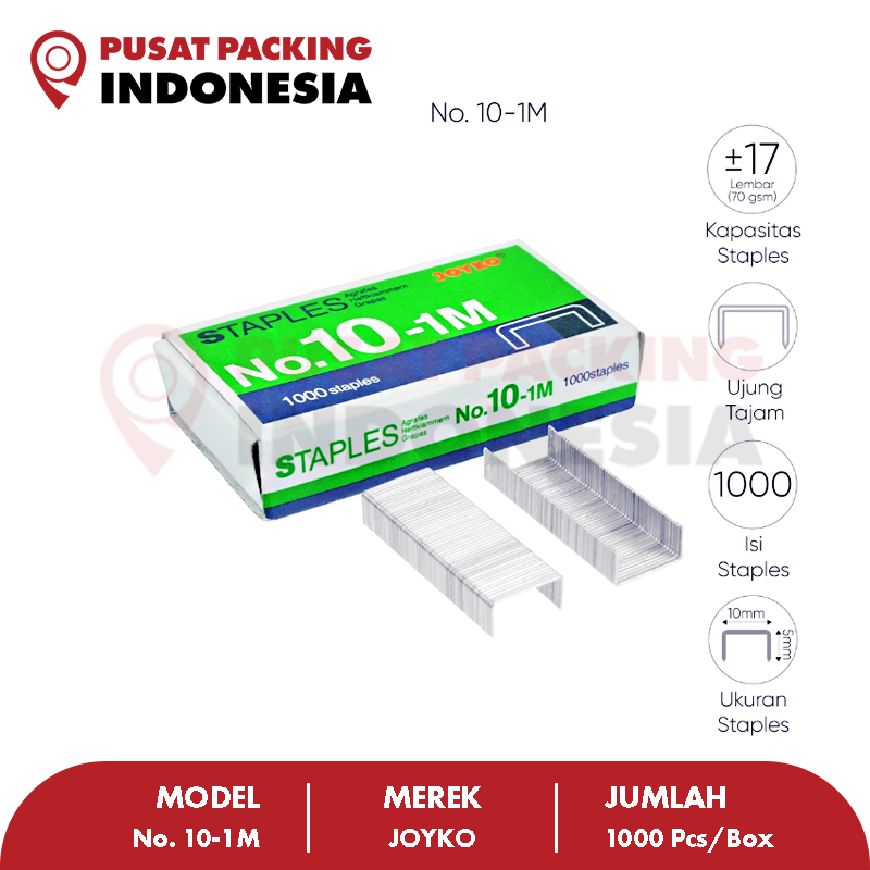 

Isi Staples Kecil No.10-1M / Necis / Isi Hekter JOYKO RAJA PACKING INDONESIA