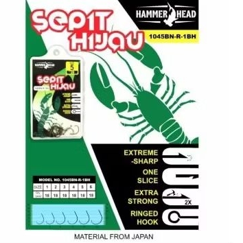 Kail Hammerhead SEPIT HIJAU - Kail Udang
