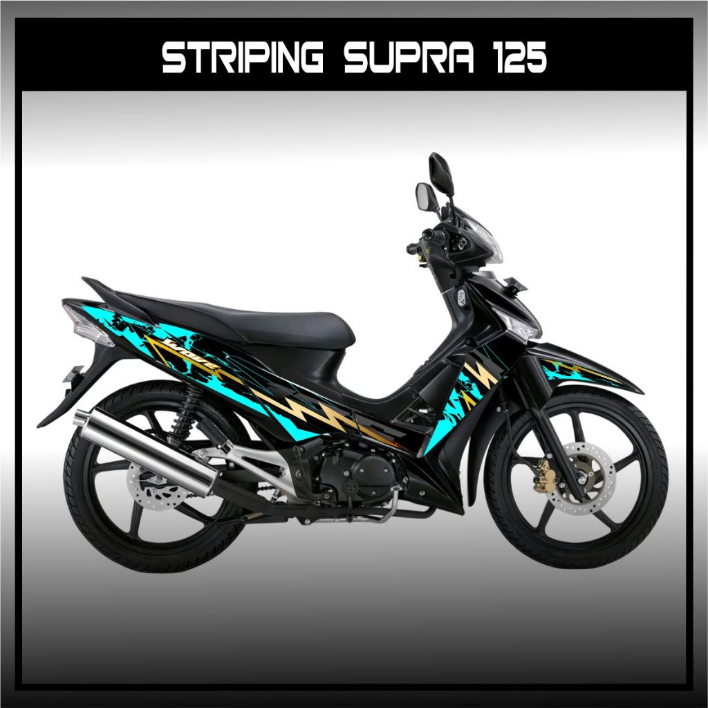 Stiker Striping SUPRA X   - Sticker List Variasi Honda Supra Fi 125 GRAFIS / STRIPING KEREN SUPRA