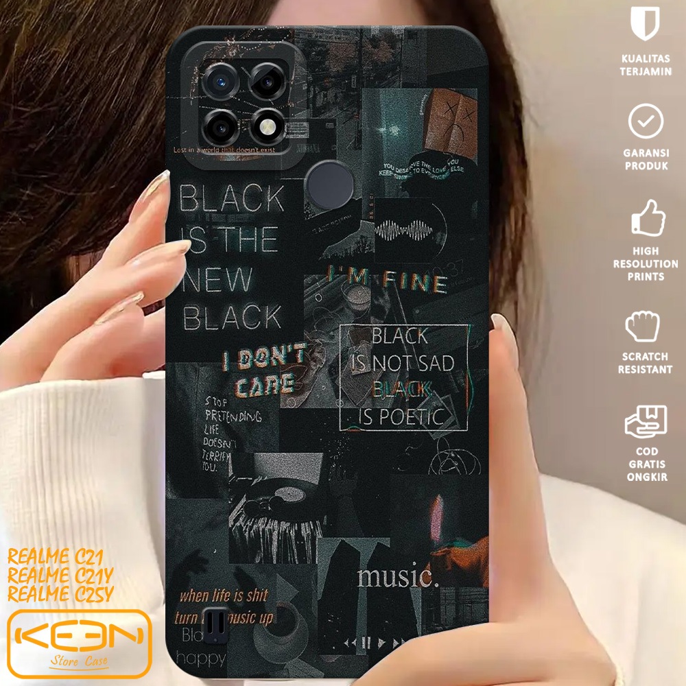 Case Realme C21Y/C25Y - Softcase Realme C21Y/C25Y Motif Aesthetic - Casing Hp Realme C21Y/C25Y - Cas