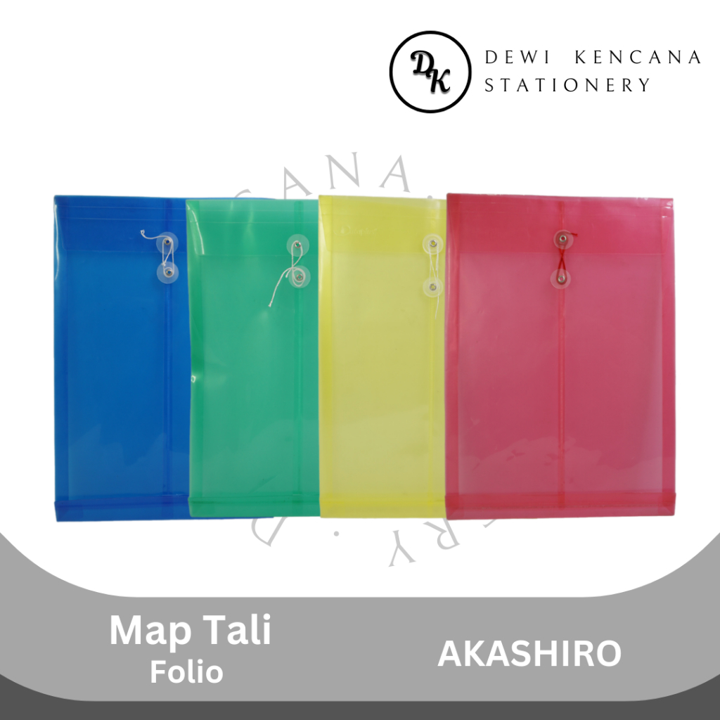 

Map Plastik Tali Folio (F4) Akashiro / Map Dokumen Transparan