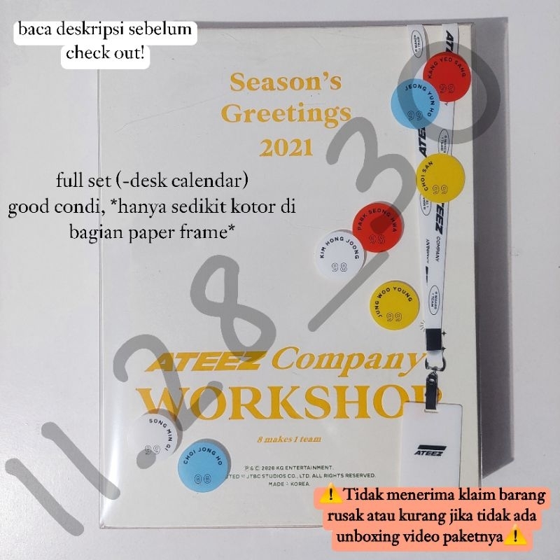 [READY STOCK] ATEEZ SEASON'S GREETINGS 2021