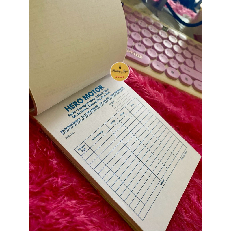 

NOTA CUSTOM / bintang jaya print : cetak nota tasikmalaya