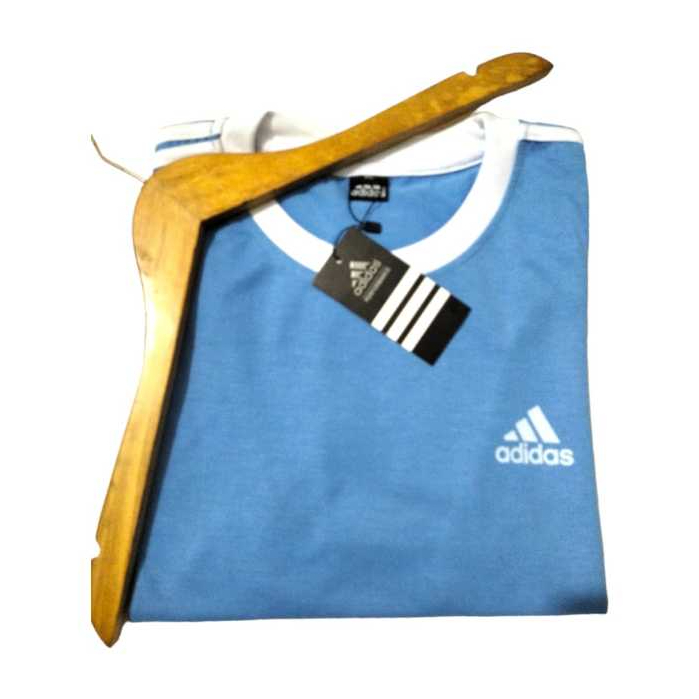 LIMITED EDITION-kaos pria distro biru muda-kaos import brended adidas-baju kaos tebal premium
