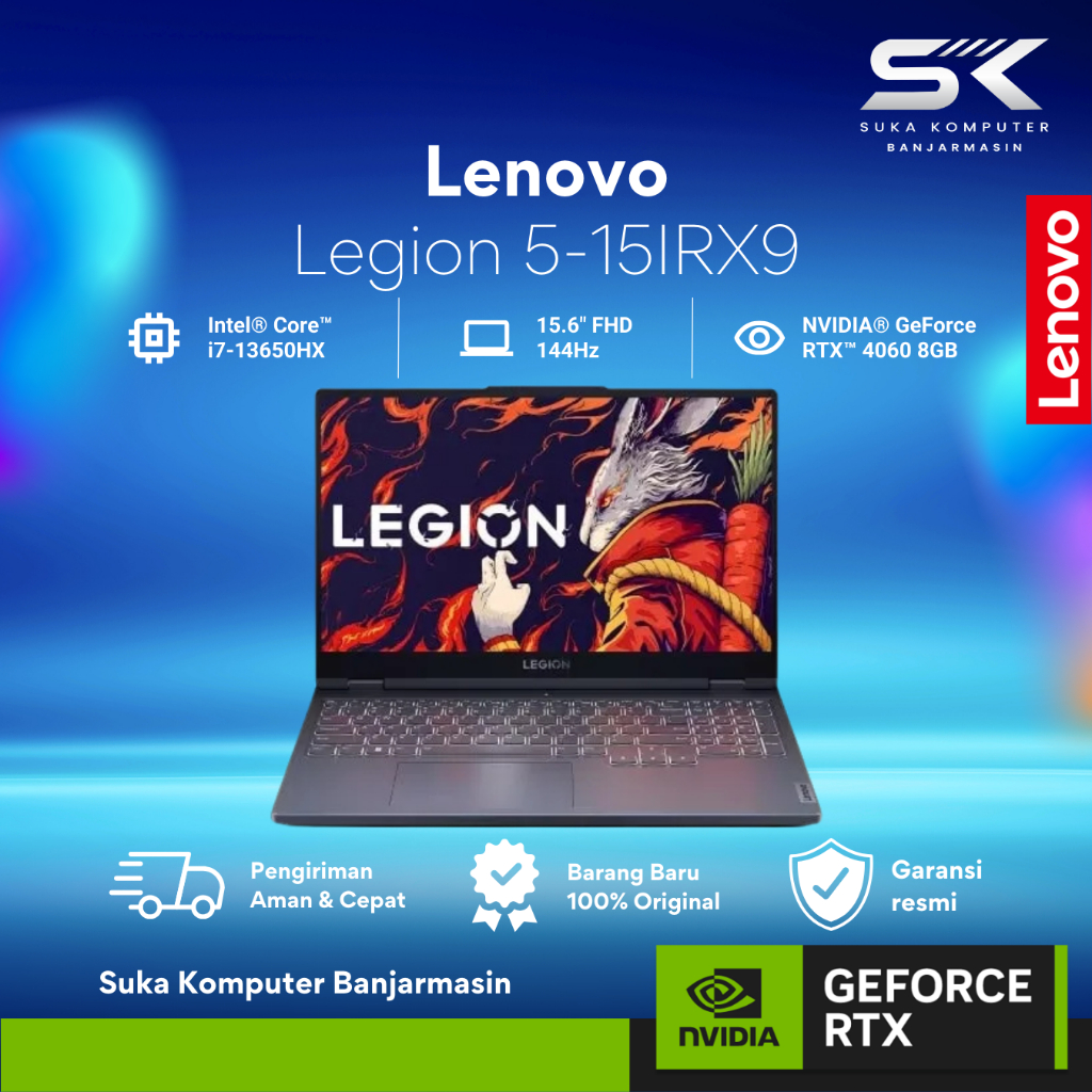 Lenovo Legion 5 15IRX9 /Core i7-13650HX/24GB/512GB SSD/RTX4060