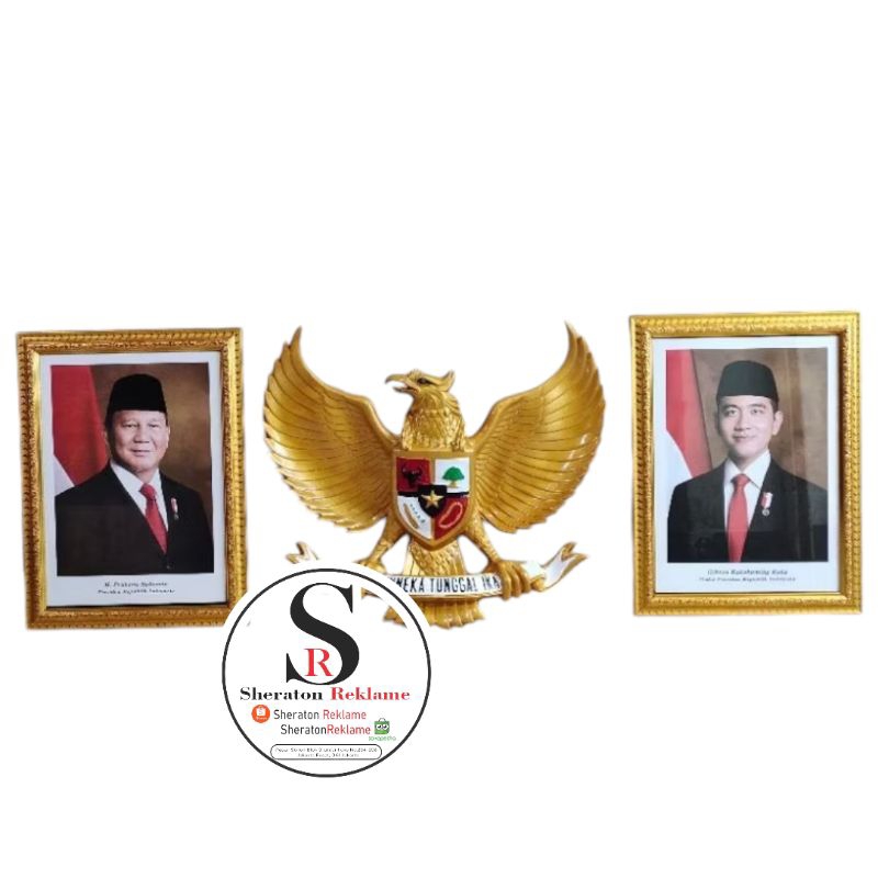 bingkai foto presiden & wakil presiden figura foto presiden terbaru