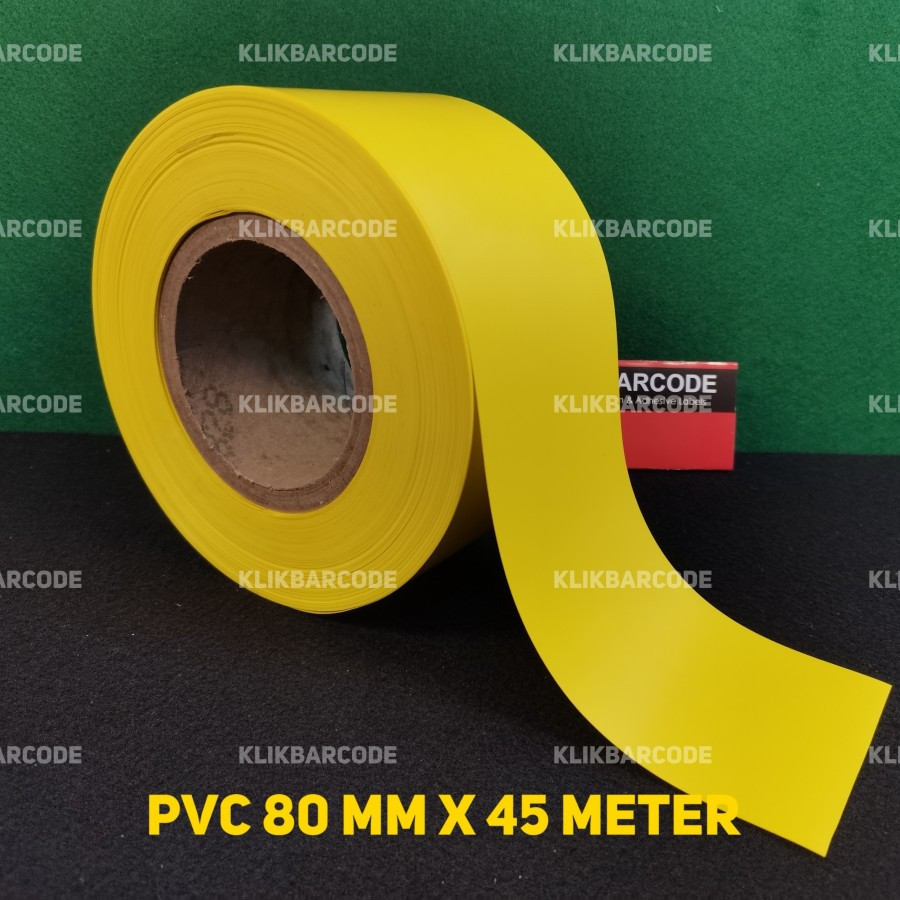 

| ZEBRA ZT | LABEL BARCODE PVC KUNING CONTINOUS 80 MM X 45 METER STANDARD KEHUTANAN - 80mm X 45 METER