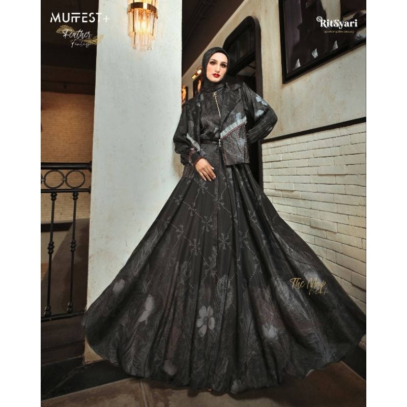 (RITZ SYARI) GAMIS SYARI MEWAH "FEATHER FANTASY".